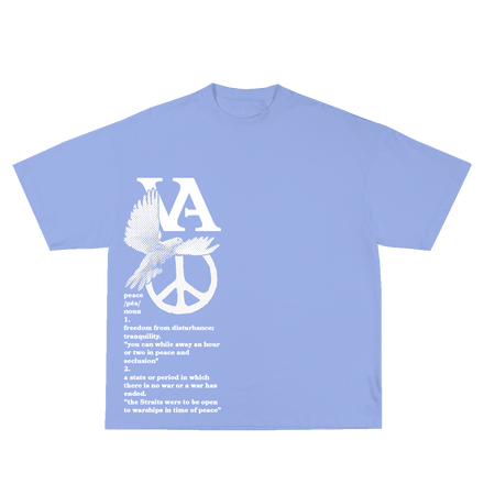 VA "Signs of Peace" T-Shirt: Color Pop Edition ‘PUREST BLUE’