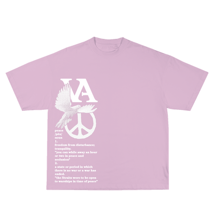 VA "Signs of Peace" T-Shirt: Color Pop Edition ‘BUBBLE GUM’