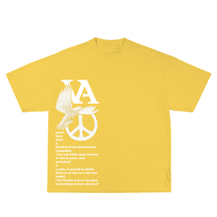 VA "Signs of Peace" T-Shirt: Color Pop Edition ‘SUNFLOWER’